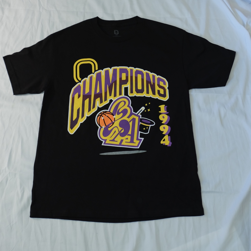 Circulate x Overtime's Colab Champions 1994 Basketball T-Shirt Black Size Large